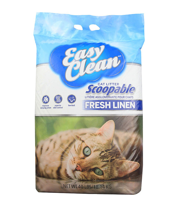 Easy Clean Fresh Linen Clumping Cat Litter 18.14KG/NA