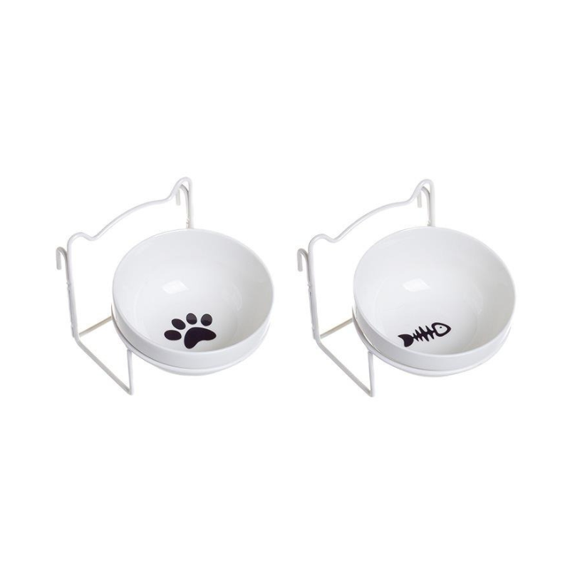 Ceramic Food Bowl With Hanger (2Pcs Set)