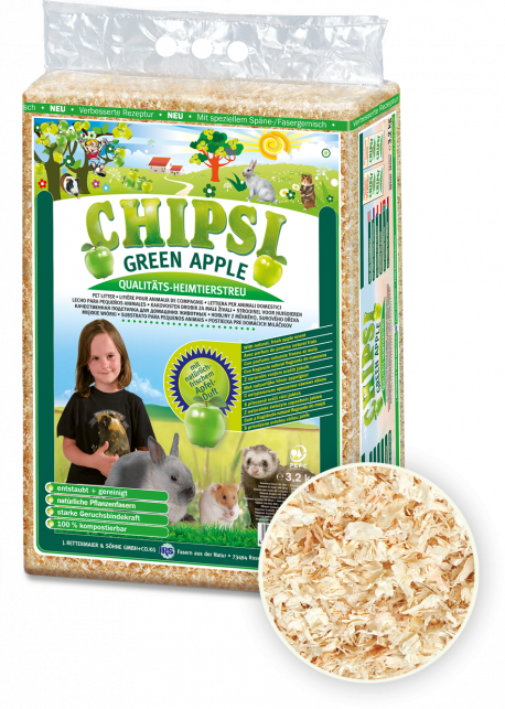 Chipsi Bedding Plus - Green Apple 3.2Kg
