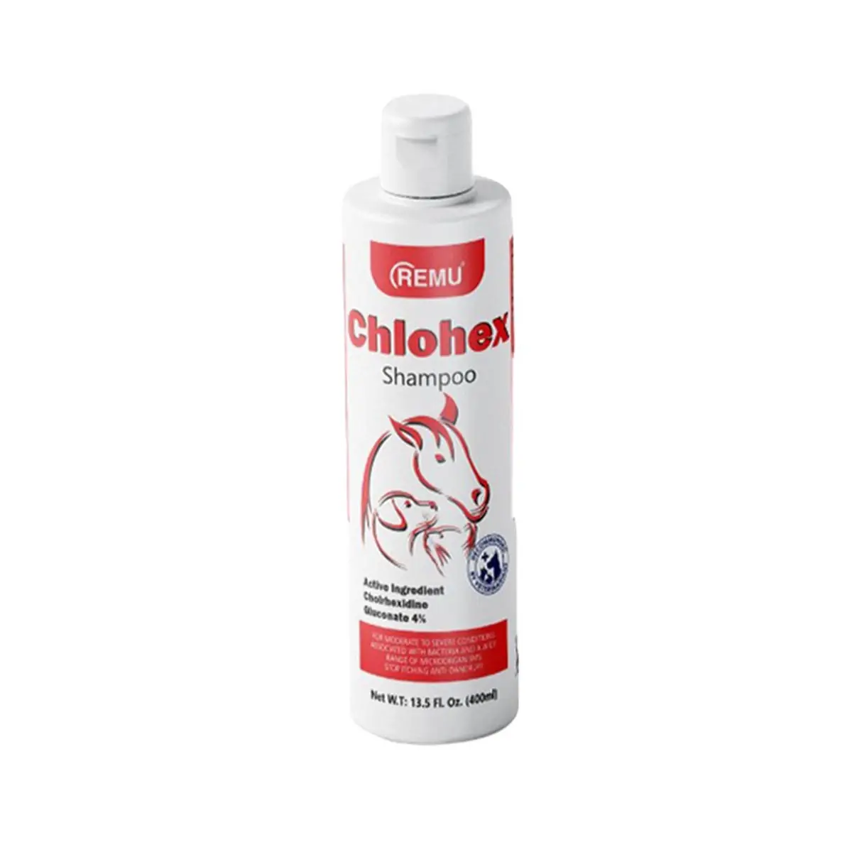 Remu Chlohex Shampoo – Antibacterial & Antifungal Pet Shampoo (400ml
