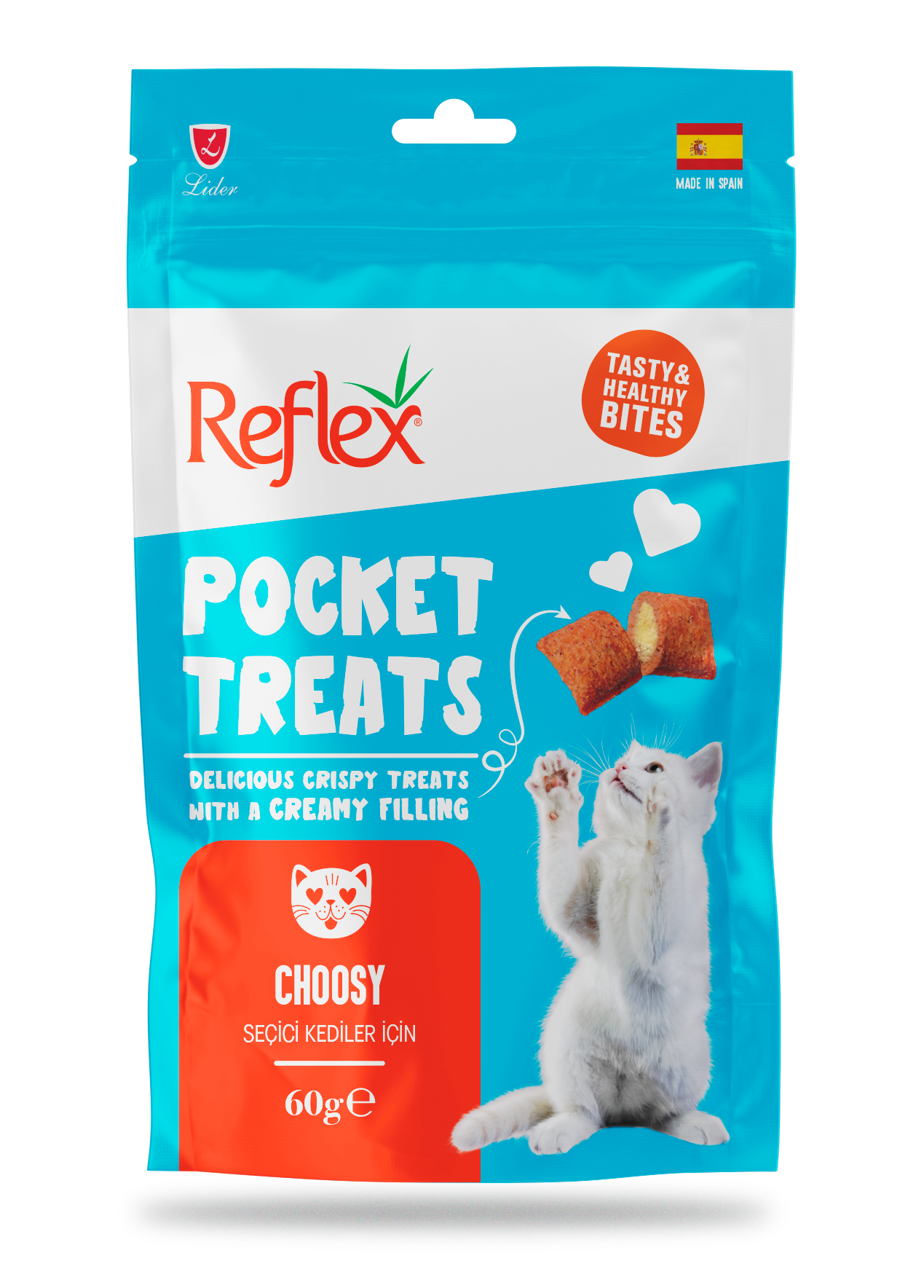 Reflex Pocket Treats Choosy with Creamy Filling 60gm