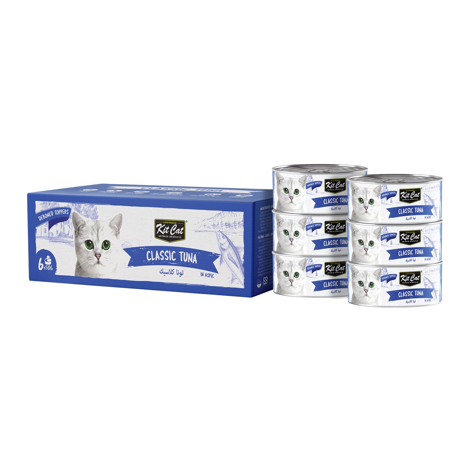 Kit Cat Deboned Classic Tuna Toppers -6x50g