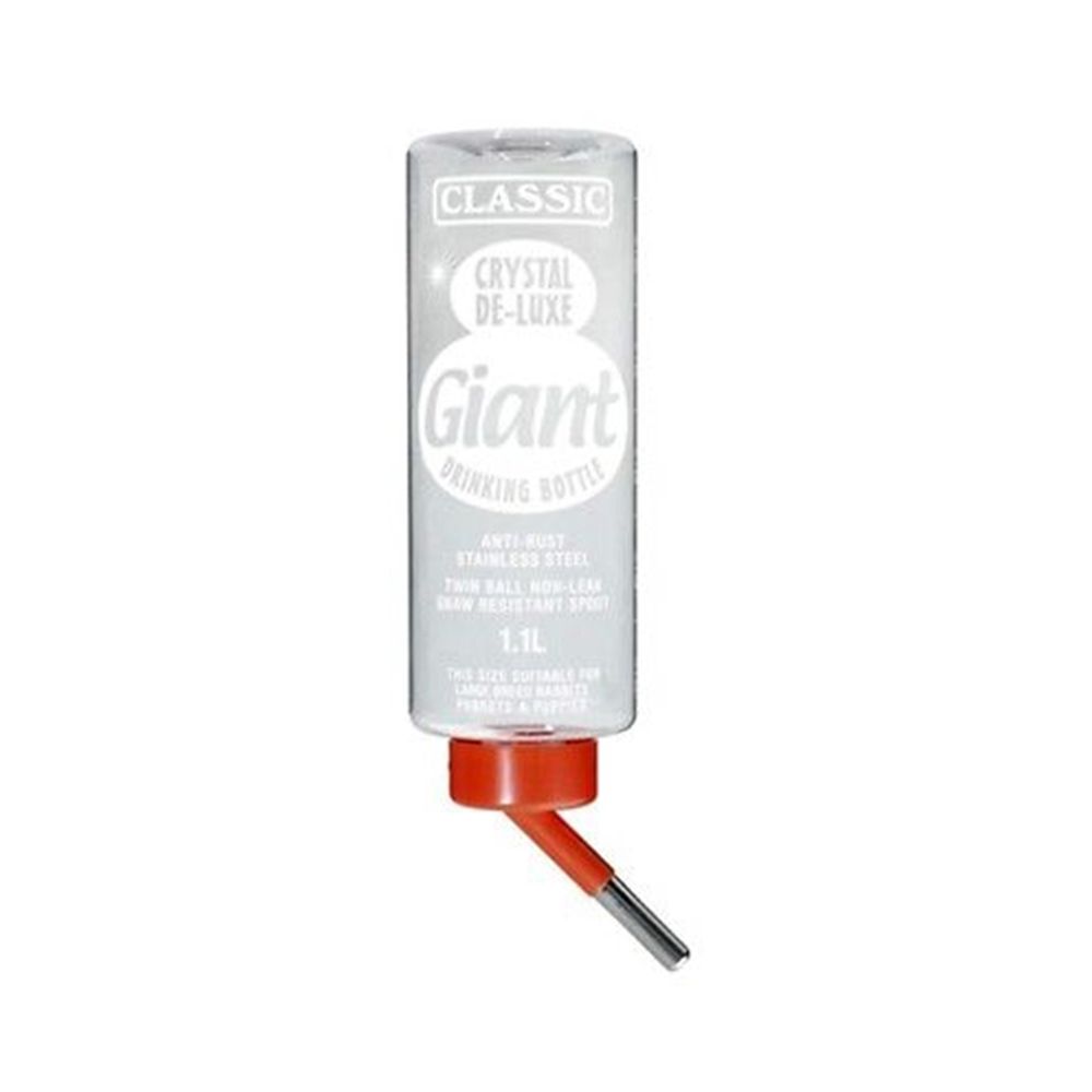 Classic Crystal Deluxe Drinking Bottle For Small Animals - 1.1 Litre