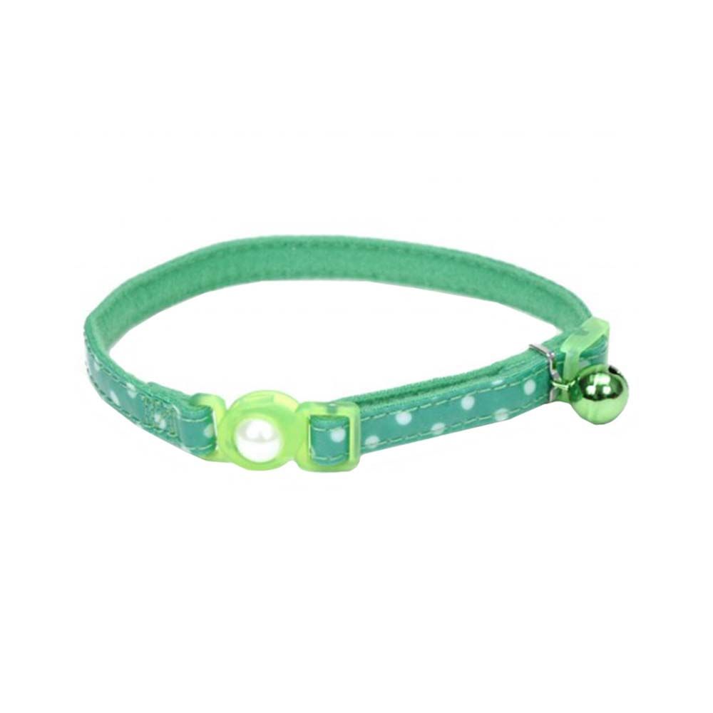 Coastal 3/8" Safe Cat Fashion Collar with Polka Dot Overlay