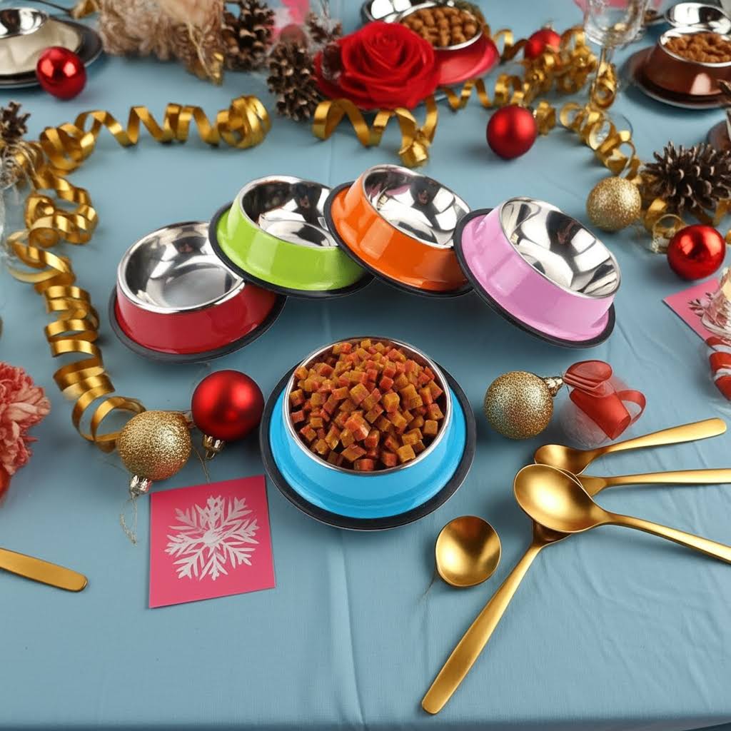 Colored Steel Bowl Pets | Steel, Small, Medium, Large Sizes