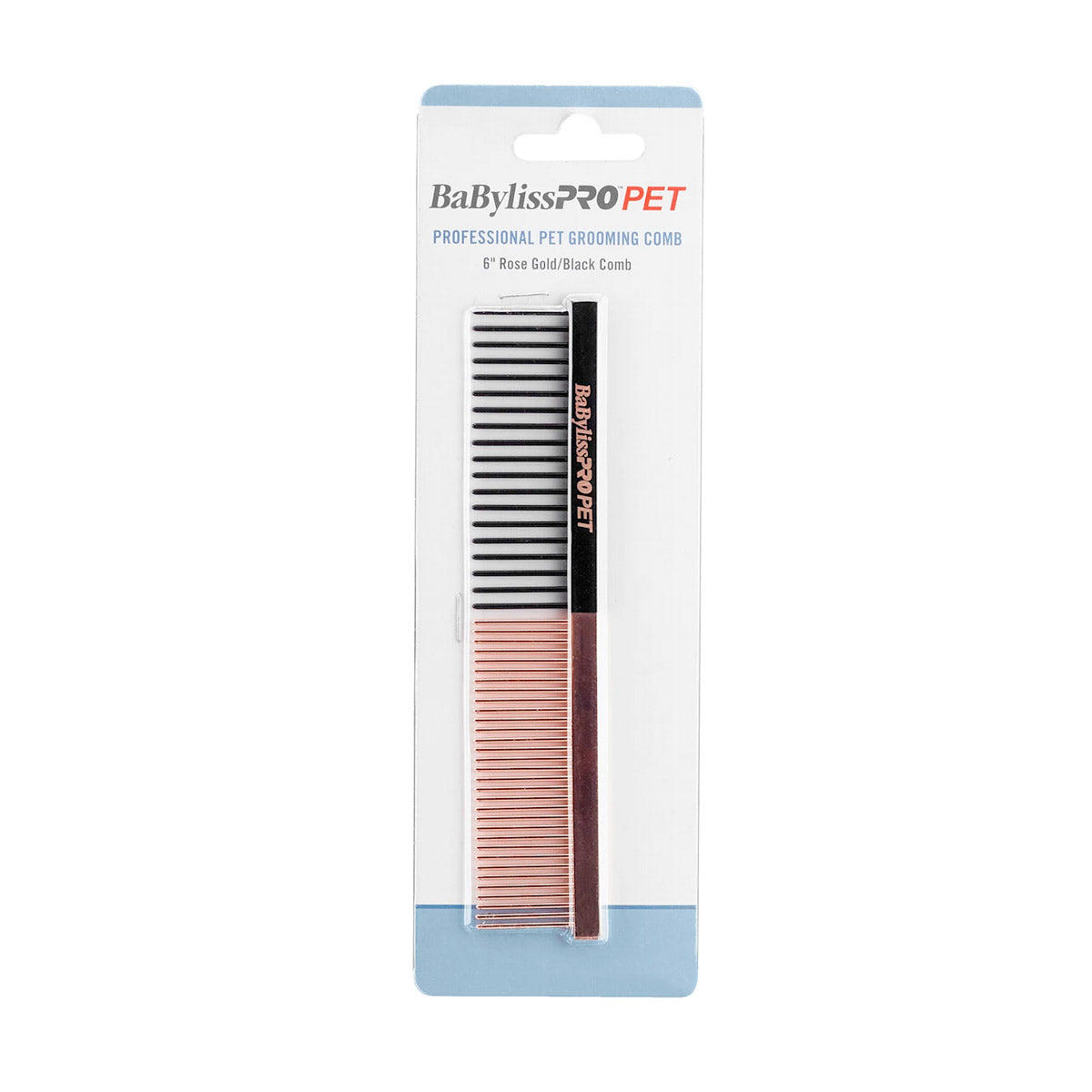 BaByliss PRO PET Rose Gold/Black Dog Comb Small