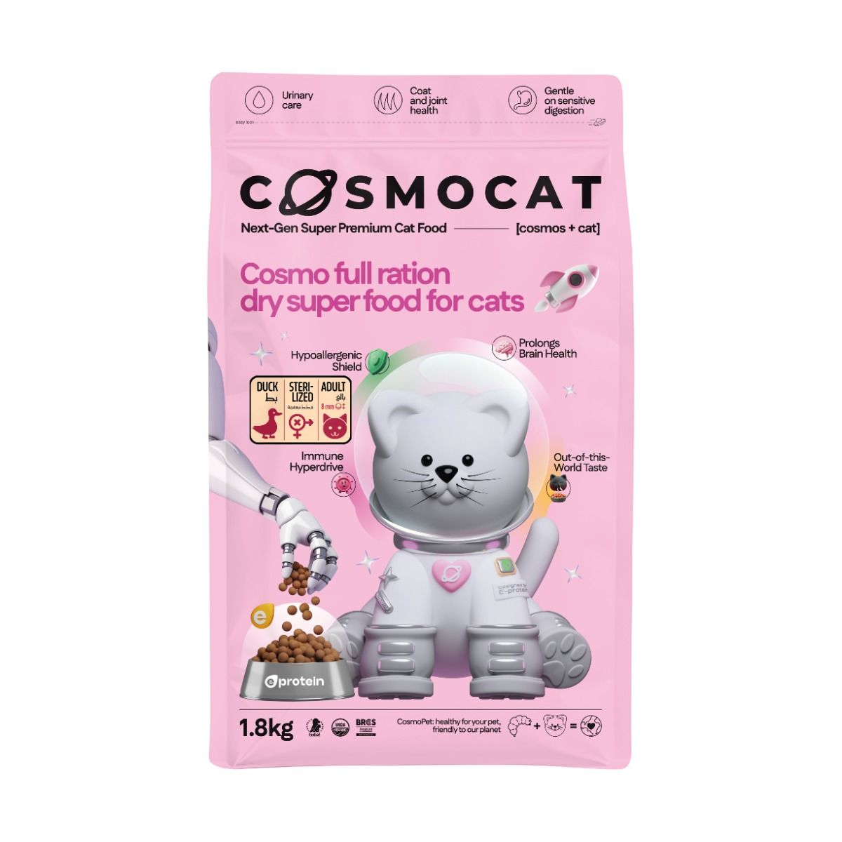 Cosmocat Duck Regular Sterilised Dry Cat Food