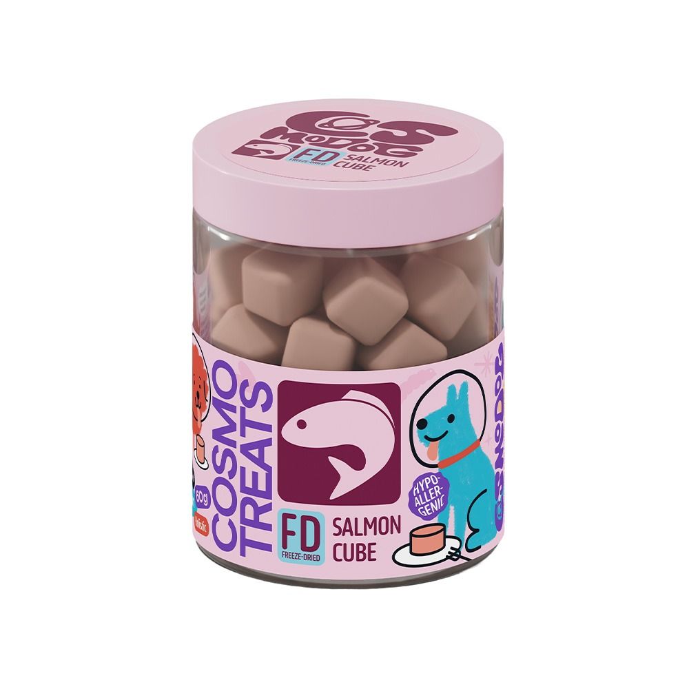 Cosmodog Freeze Dried Salmon Cube Dog Treats