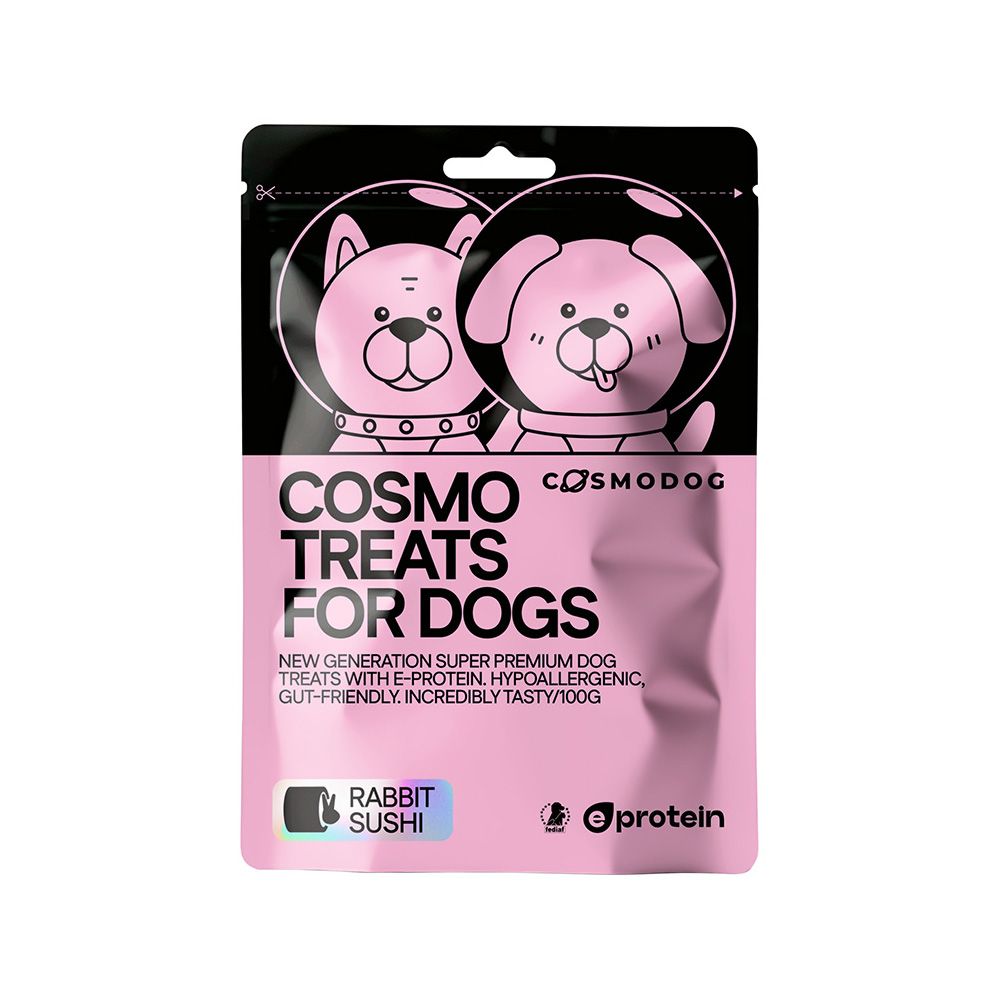 Cosmodog Rabbit Sushi Dog Treats - 100 g