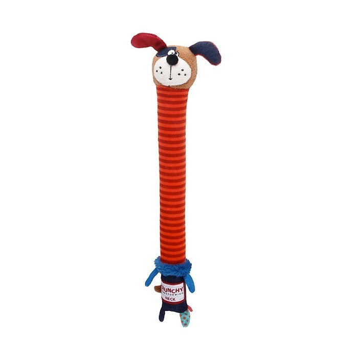 Gigwi - Crunchy Neck Plush Friendz Dog With Bone & Squeaker Small