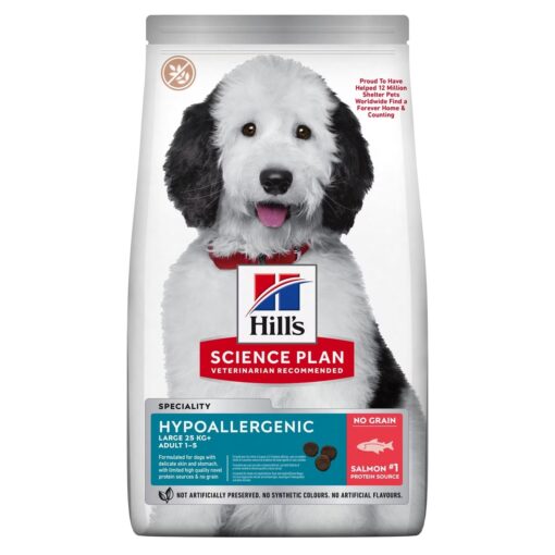 Hill's Science Plan Hypoallergenic Large Breed Adult Dry Dog Food with Salmon (12kg)