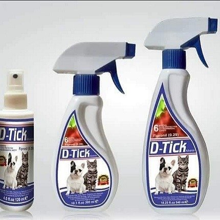 D-Tick Anti Fleas Spray for Cats and Dogs