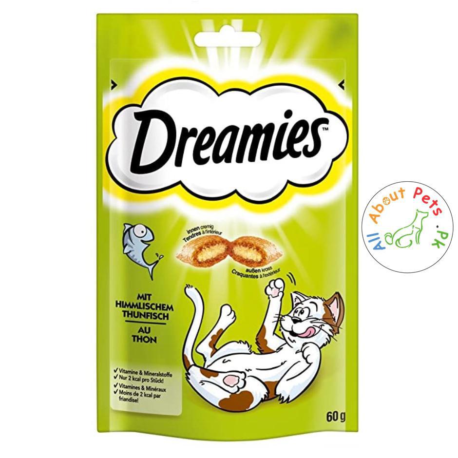 Dreamies Cat Treats, Tasty Snacks with Heavenly Tuna Flavor 60 g