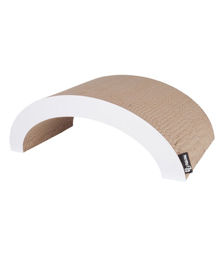DISTRICT 70 Arch Cardboard Cat Scratcher (White)