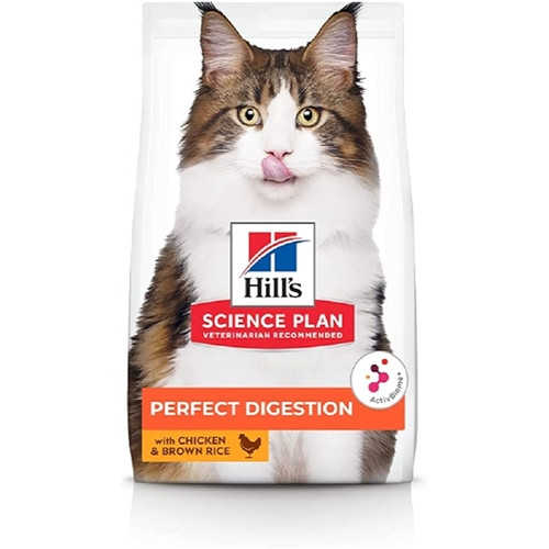 Hill's Science Plan Perfect Digestion Adult 1+ Cat Food with Chicken & Brown Rice 3kg