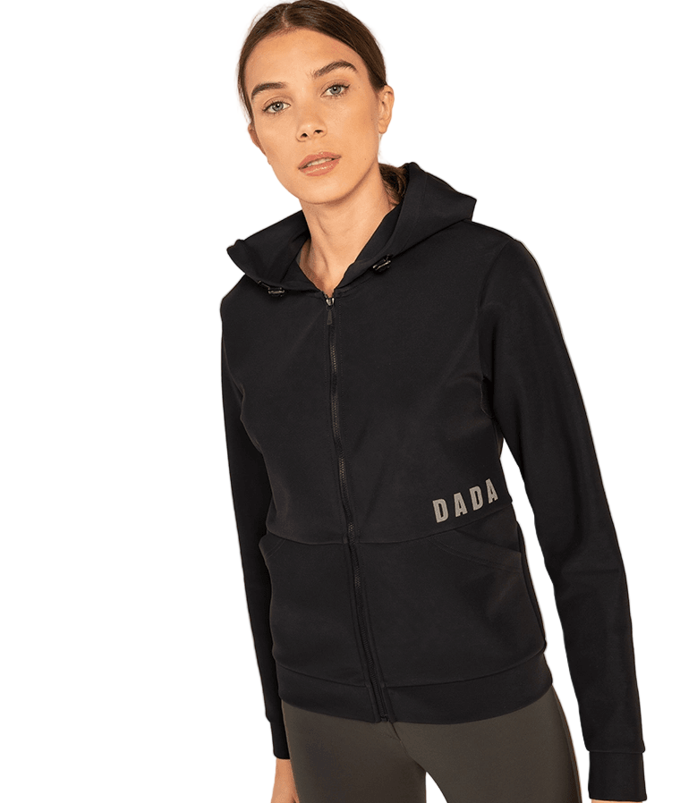 Dada Sport Dexter Hooded Softshell Riding Jacket Black
