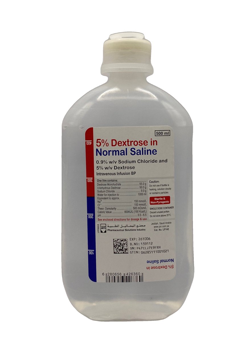 Dextrose 5% in normal saline 500ml