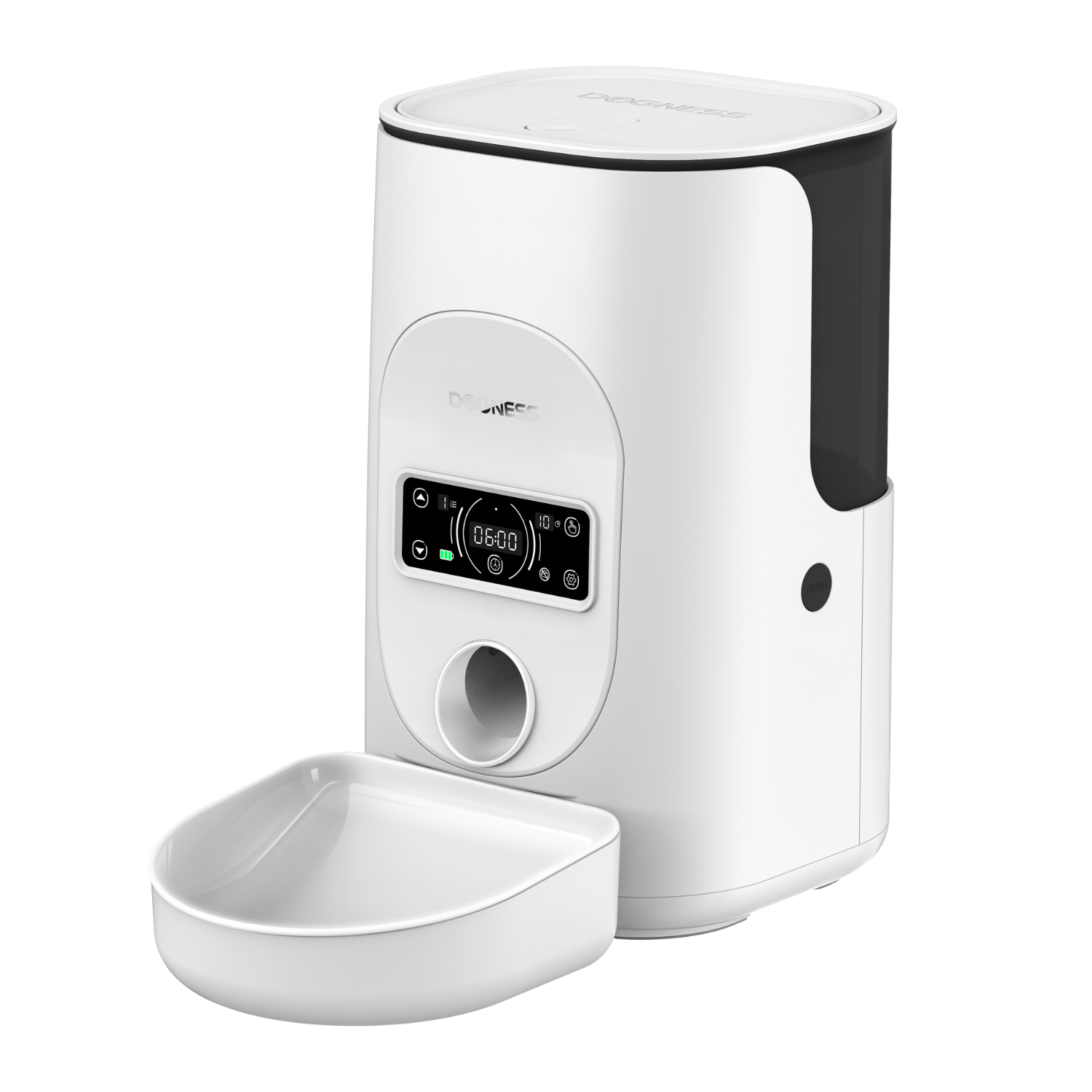 Dogness Rover Food Feeder For Pets-White