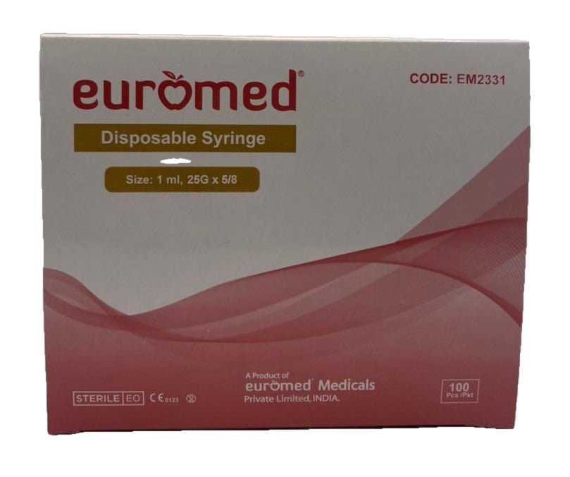 Disposable syringe 1ml 100 pcs/box