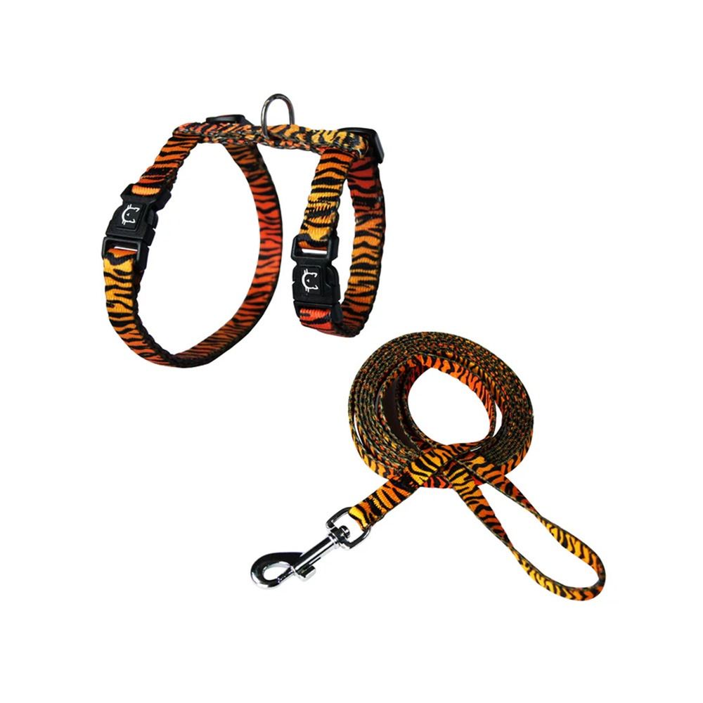 Doco Loco Cat Harness and Leash Combo Printed Pattern