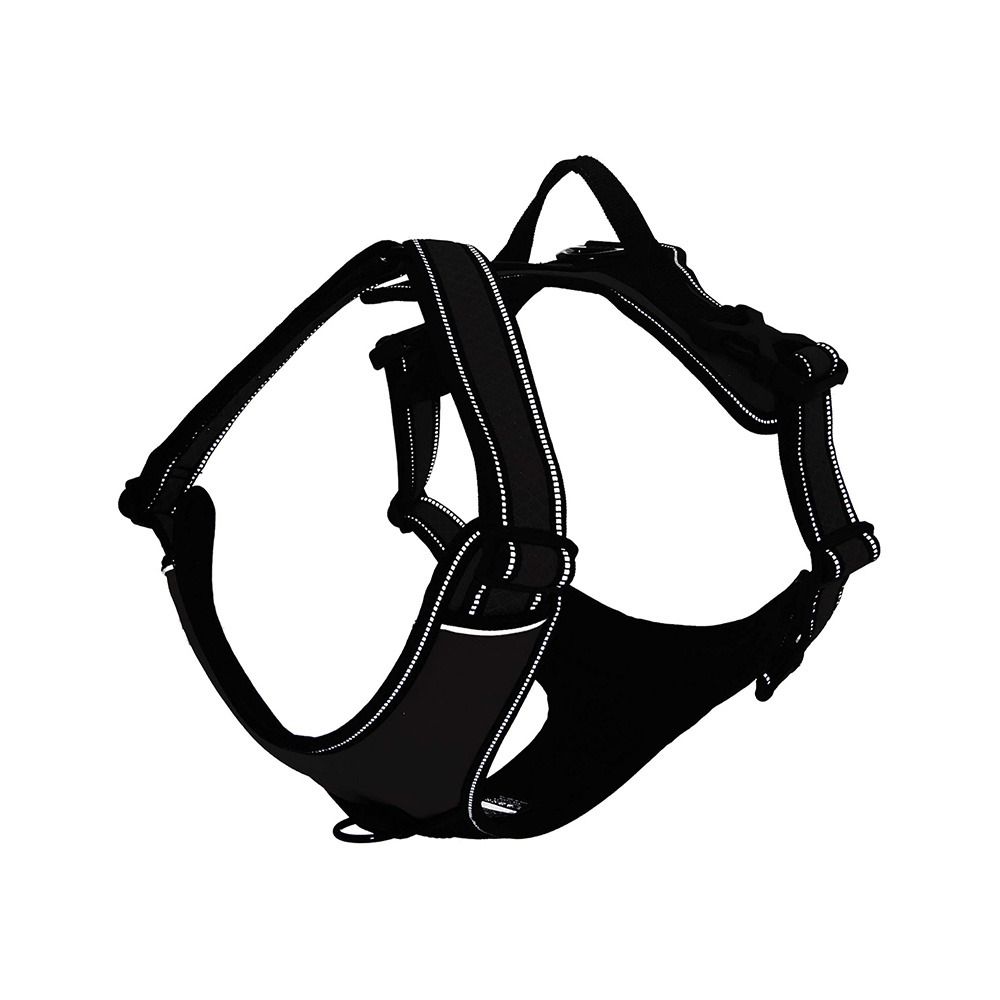 Doco Reflective Vertex Front Range Dog Harness - Small - Black
