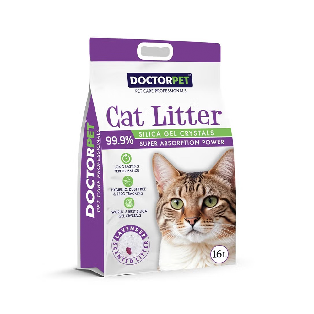 Doctor Pet Silica Gel Lavender Scented Cat Litter