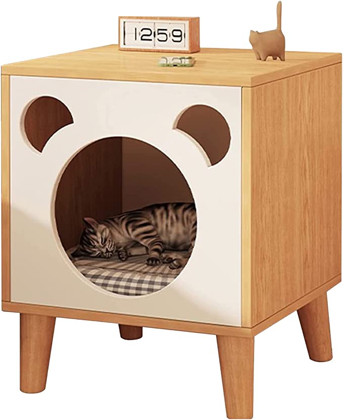 Cat House, Indoor Cat Bed, Cat Bed Box, Pet House, Collapsible Cat Cube Cave, Puppy Cat House Bed Box Furniture