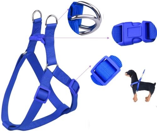 Dog Nylon Body Harness With Leash Strap Belt