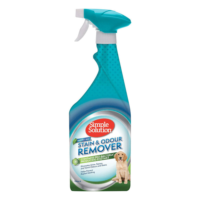 SIMPLE SOLUTION Dog Stain & Odor Remover (Rainforest Fresh) 750ml