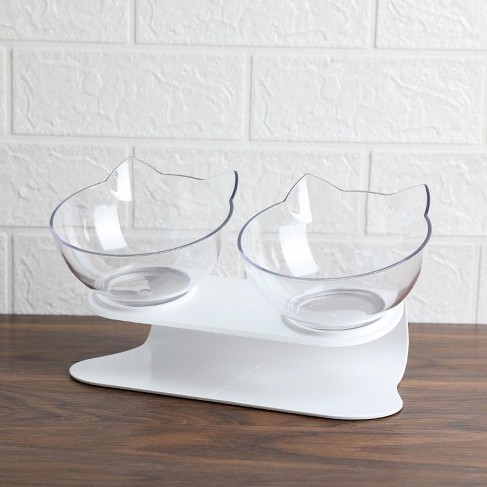 Double Pet Bowl with Raised Stand