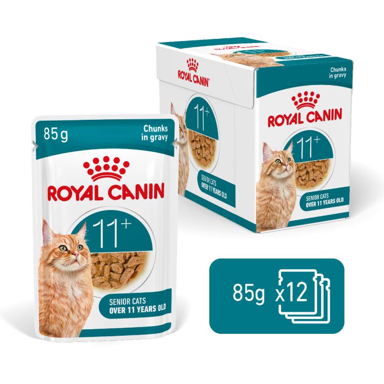 Royal Canin Feline Health Nutrition Ageing 11+ Gravy (Wet Food - Pouches) 12 x 85 g