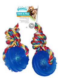 Pawise - TPR 2 Balls w/rope