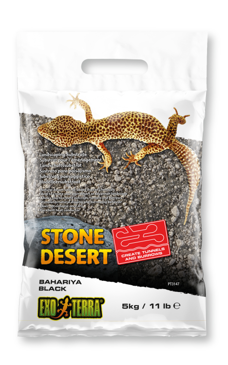 Exo Terra Stone Desert Bahariya Black -11 lb (5 kg)