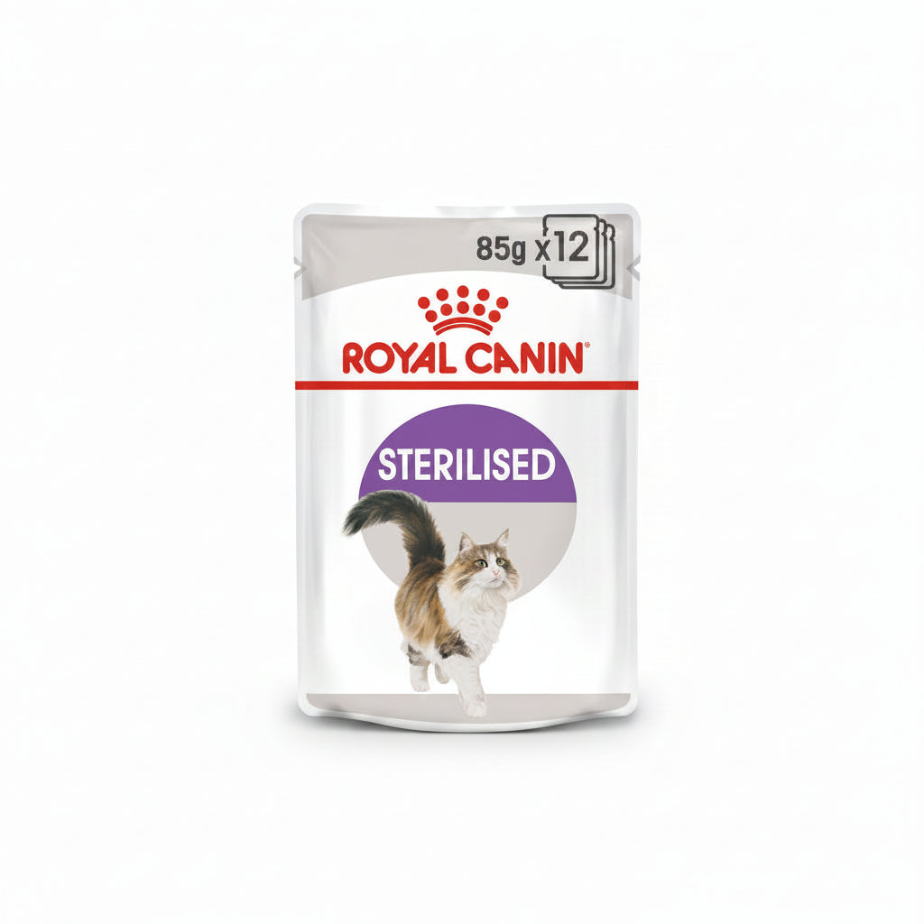Royal Canin Feline Health Nutrition Sterilised Jelly (Wet Food - Pouches) 12 x 85 g