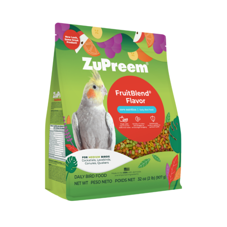 Zupreem FruitBlend Flavor for Medium Size Birds - 2lb (0.91kg)