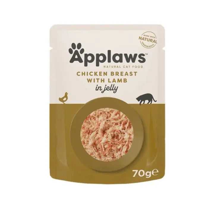 APPLAWS IN JELLY POUCH ADULT WET CAT FOOD 70G