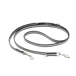 IDC Lumino Adjustable Leash - Black Width 1.9 cm & Length 2.2 Meter