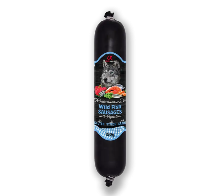 Alpha Spirit Mediterranean Sausage Wild Fish with Vegetables