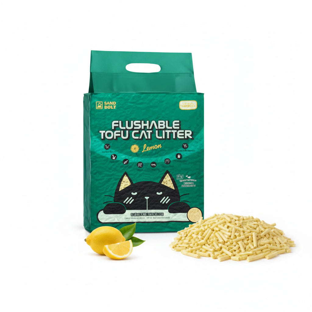 Sand Bible Flushable Tofu Cat Litter Lemon 7L
