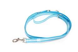 IDC Lumino Adjustable Leash - Aquamarine Width 1.9 cm & Length 2.2 Meter