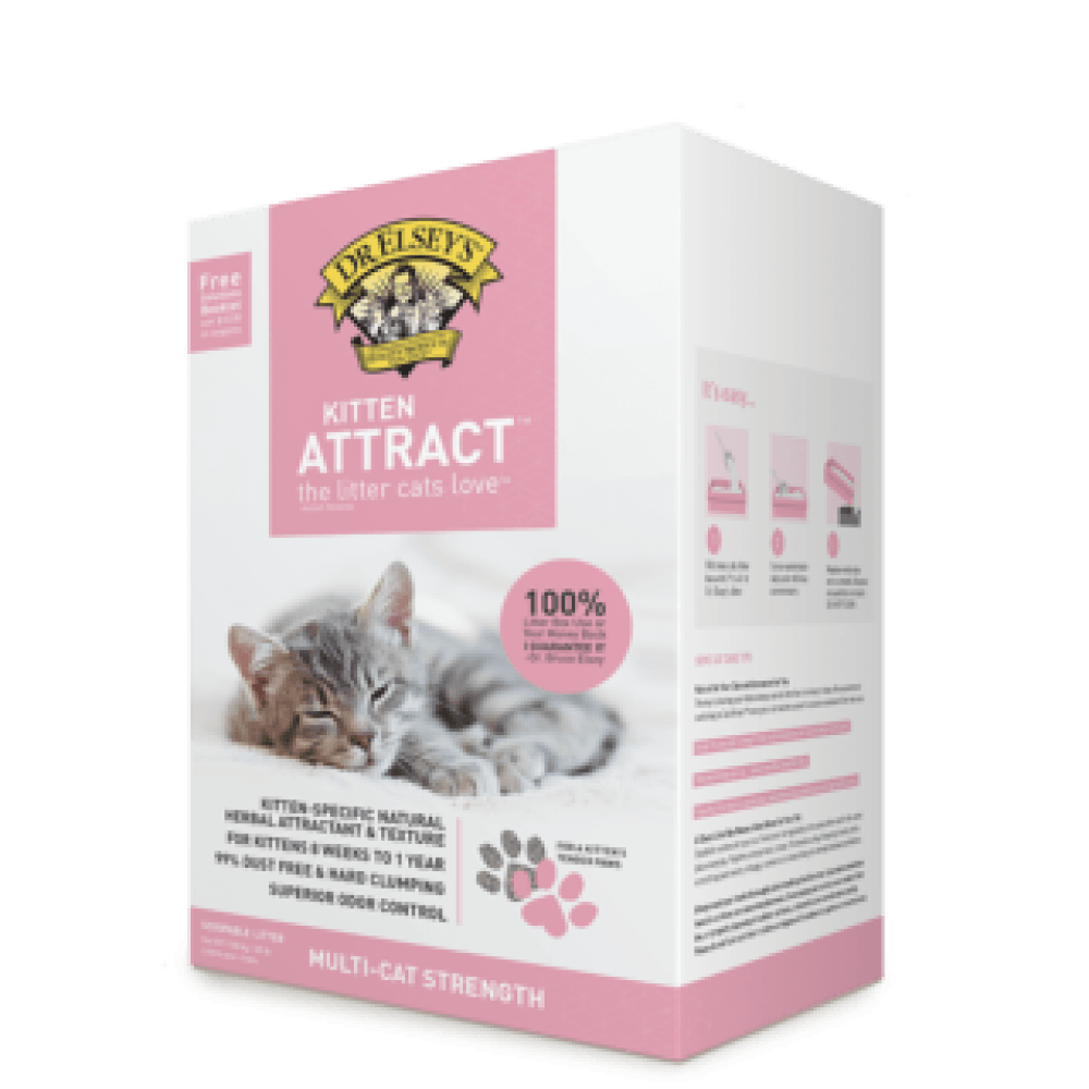 Dr. Elsey's Kitten Attract Clumping Clay Cat Litter - 9kg