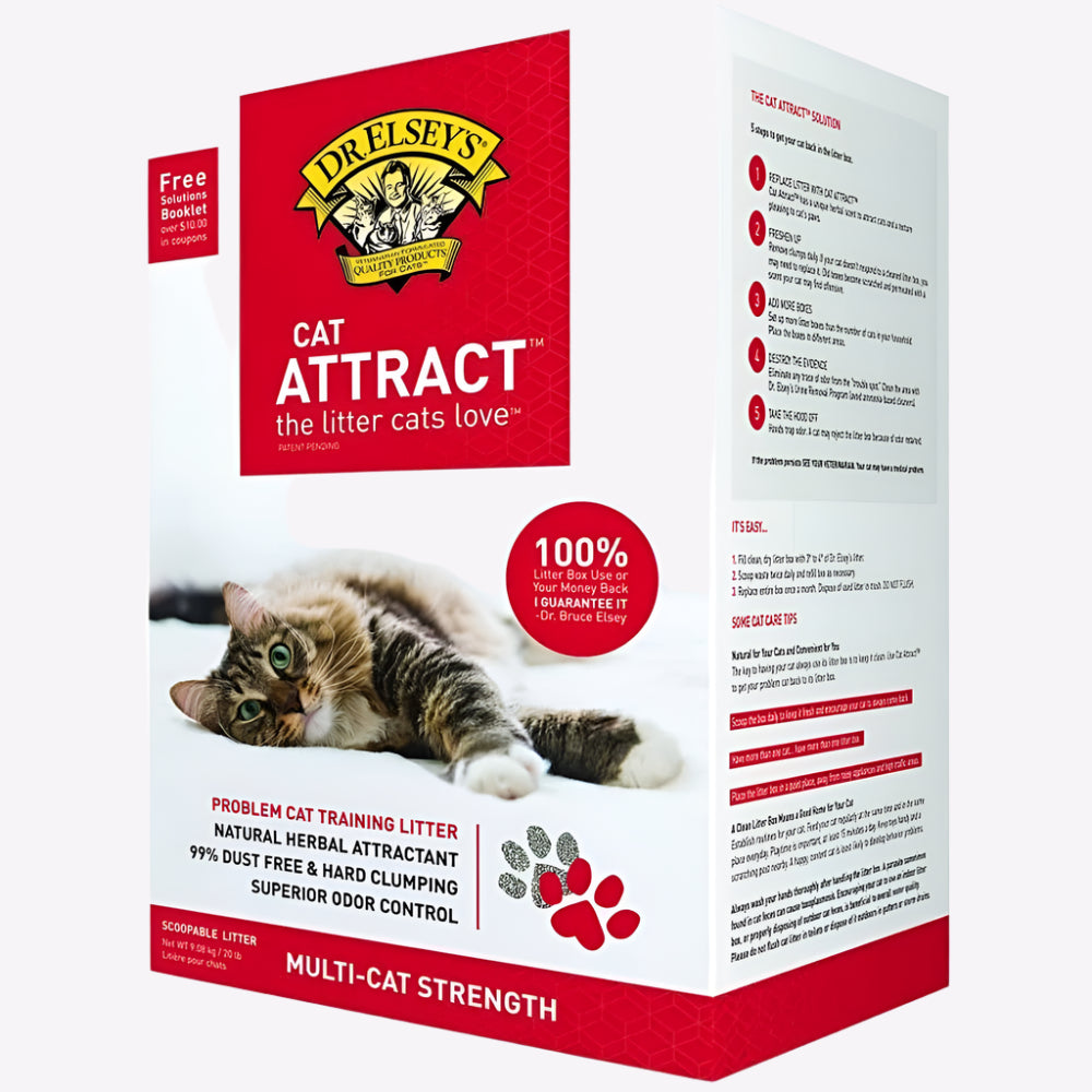 Dr. Elsey's Precious Cat Attract Unscented Clumping Clay Cat Litter - 9kg