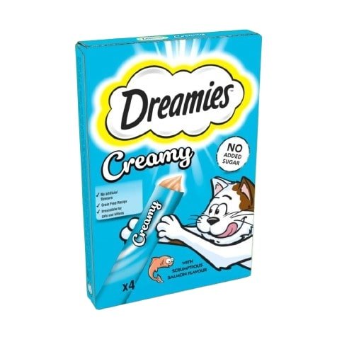 Dreamies Creamy Cat Treats Salmon 40gm