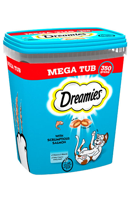 Dreamies Cat Treats Salmon Mega Tub