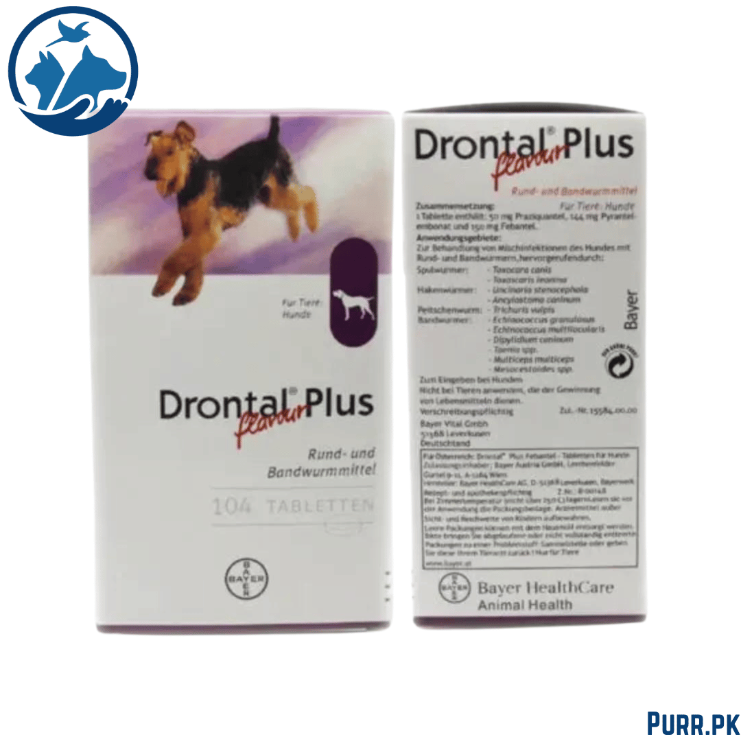Drontal Tab Dog (Made in Thailand) (1 Tablet)
