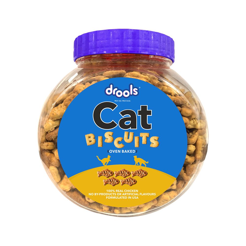 Drools Real Chicken Biscuits Cat Treats - 400 g