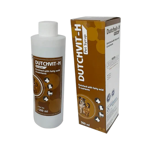 Dutchvit-H Pet Syrup-Biotin And Vit A,C & E (200ml)