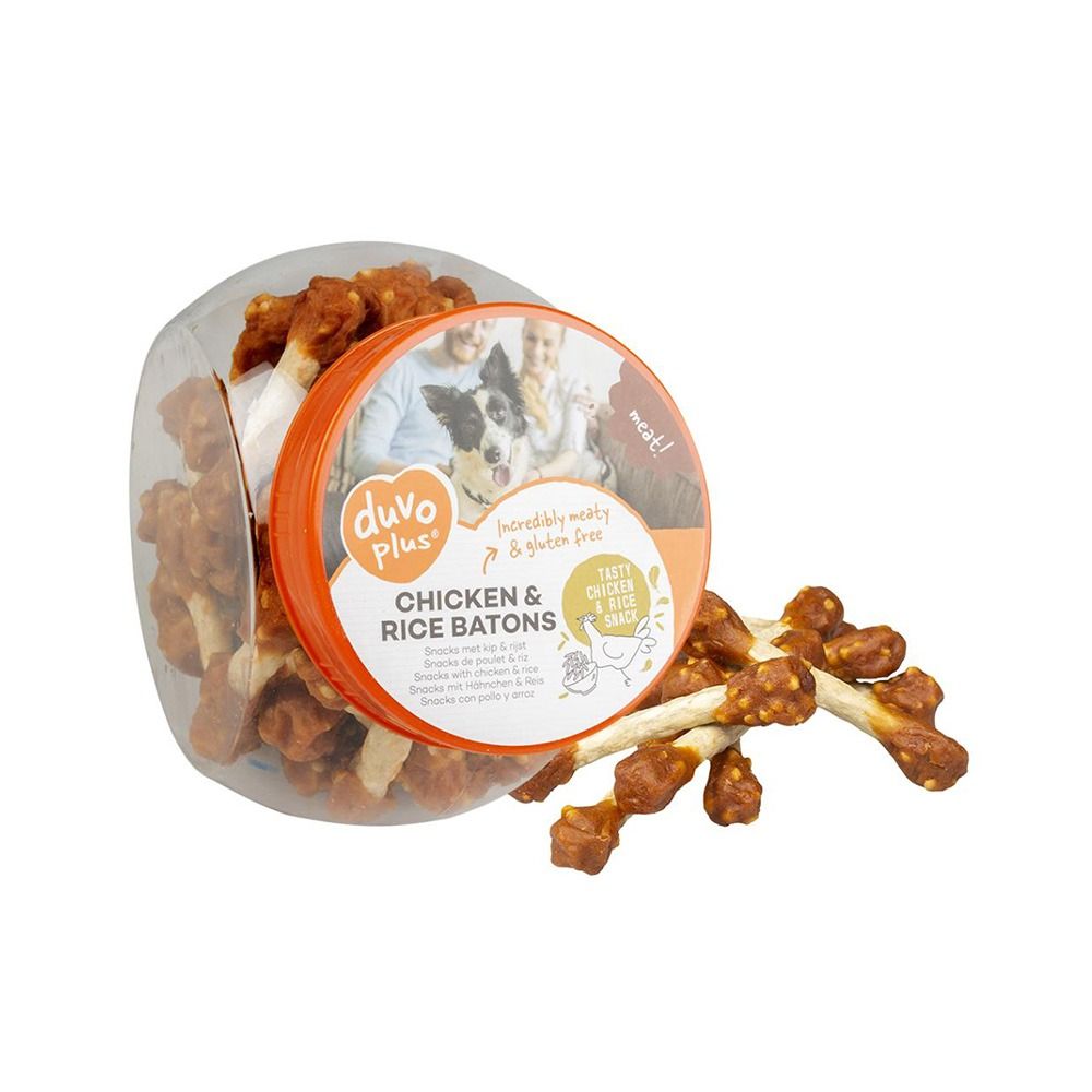 Duvo+ Meat Chicken and Rice Batons Dog Treats - 400 g