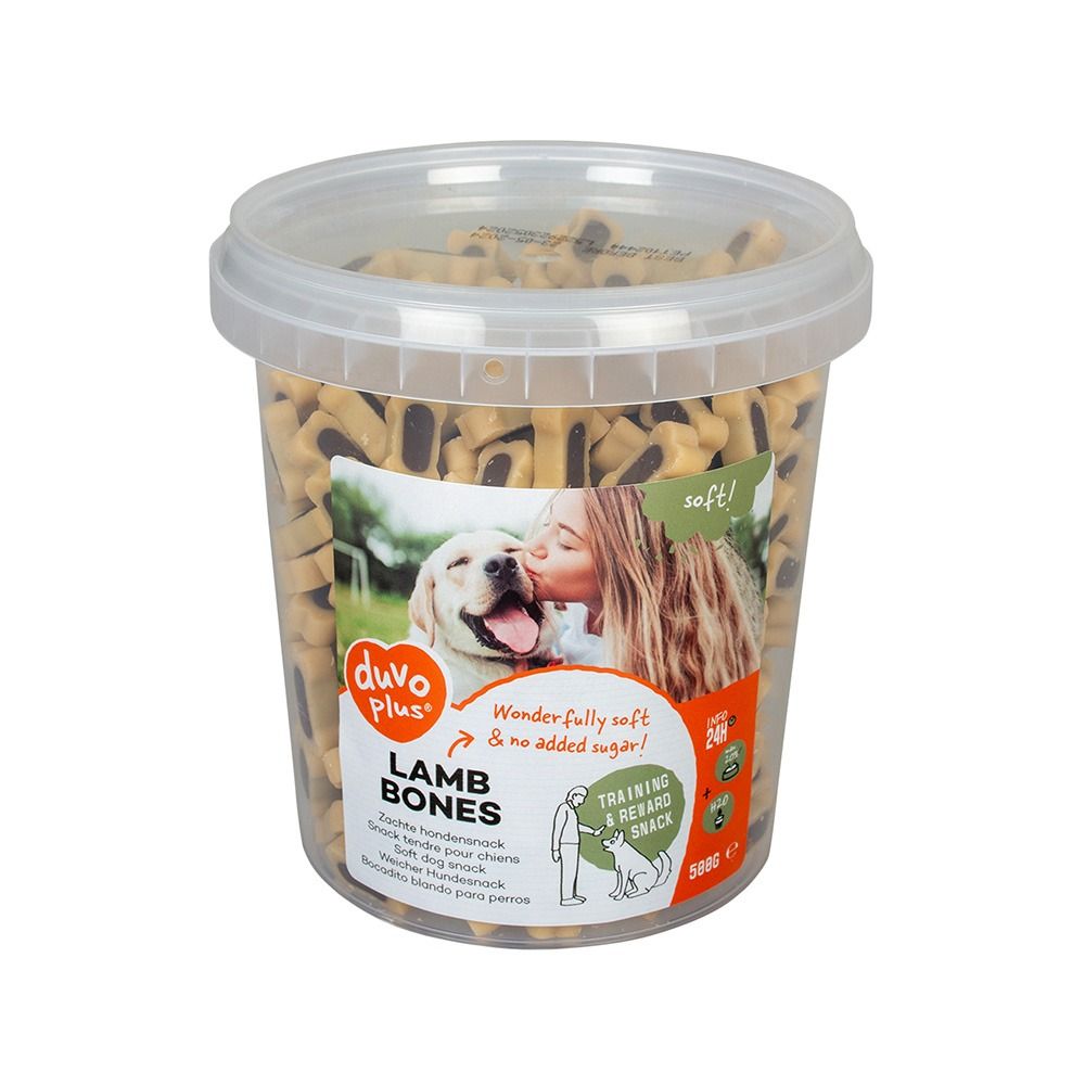 Duvo Plus Chews Bone Mix Lamb Dog Treats - 500 g