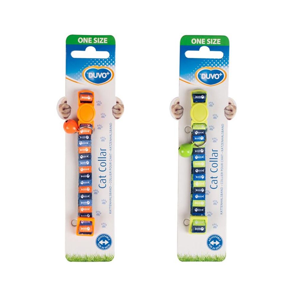 Duvo+ Cat Collar Fish Bone 1 Nylon - 20-30cm/10mm - Assorted Colors